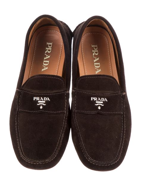 suede prada shoes men|Prada suede loafer.